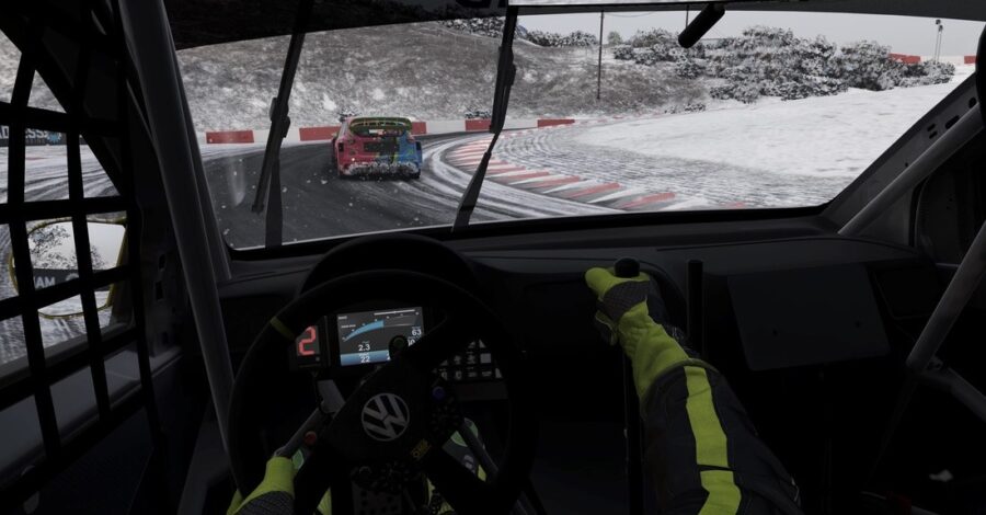 תמונה מתוך סימולטור הנהיגה ב VR - פרויקט מכוניות 2